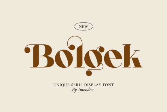 Bolgek: Command Attention with This Art Nouveau-Inspired Serif