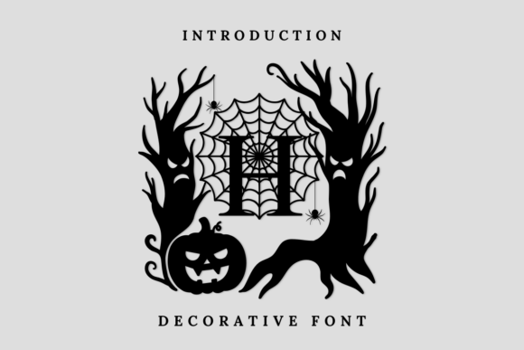 Halloween Monogram: A Decorative Font for Creative Projects
