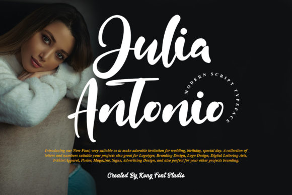 Julia Antonio: A Modern Handwritten Script Font for Creative Projects