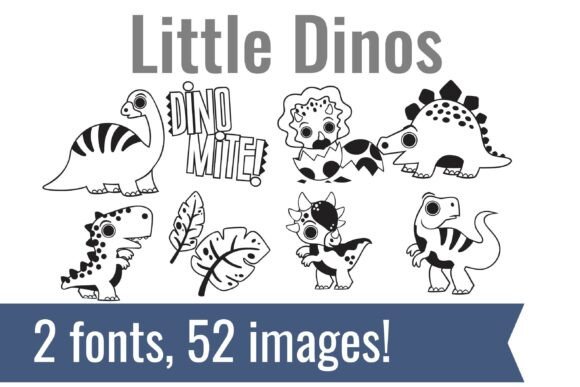 Little Dinos Dingbats: A Roaring Creative Toolkit