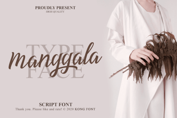 Manggala: A Modern Handwritten Font for Creative Projects