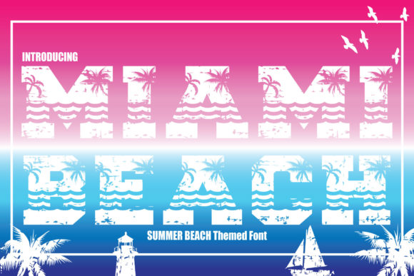 Miami Beach: The Bold Typeface for High-Energy Design