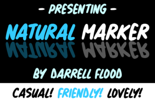 Natural Marker: The Handwritten Font for Authentic Design
