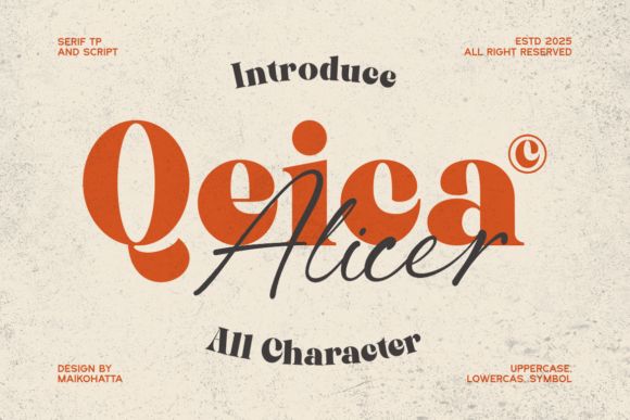 Qeica: A Font Duo for Timeless Elegance