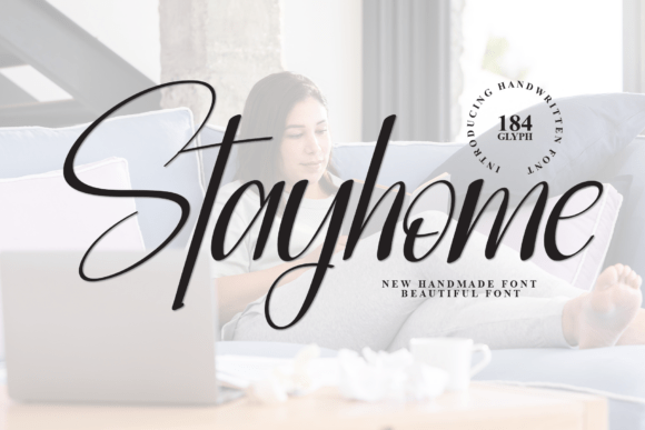 Stayhome: The Whimsical Handwritten Font for Your Design Story
