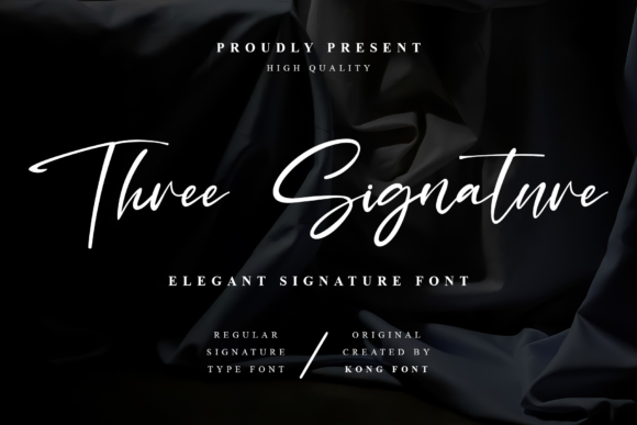 Three Signature: A Fresh Take on Handwritten Fonts